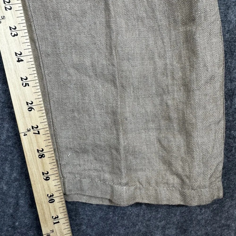 Peter Millar Men's 36 Linen Pants Tan Beige Straight Leg 5 Pocket Casual